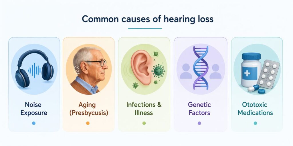 Causes of Hearing loss