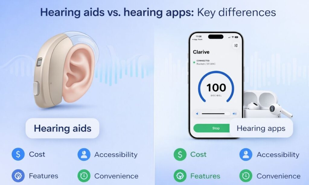 Hearing Aids vs. Hearing Apps: Key Differences