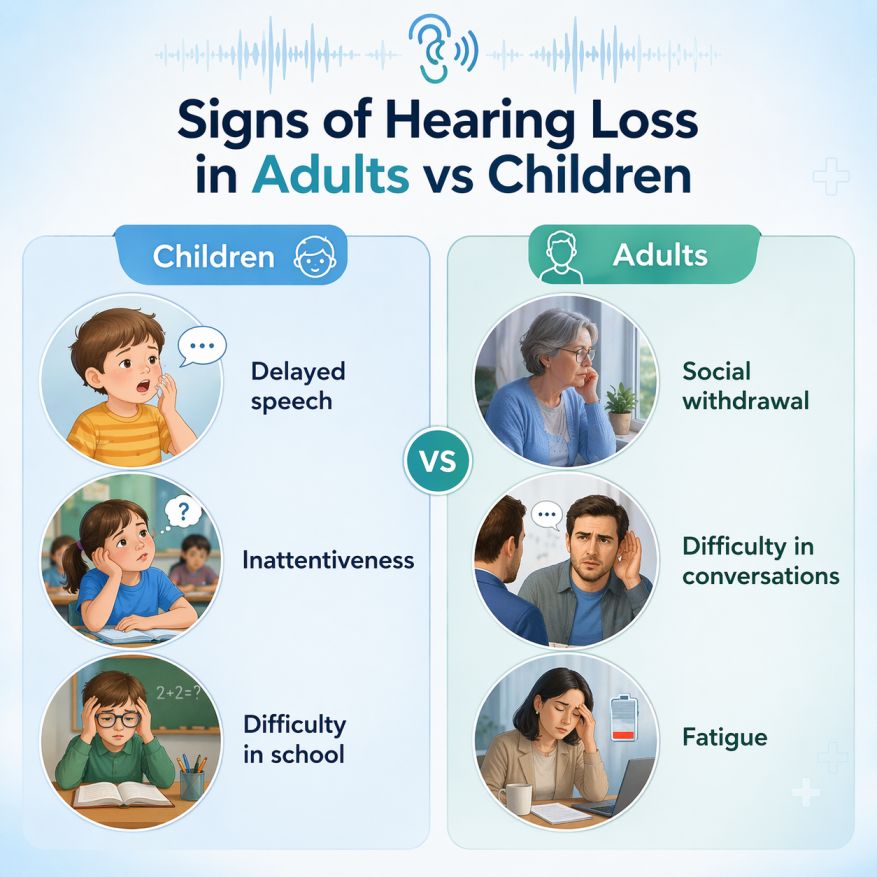 Signs of Hearing Loss in Adults vs Children