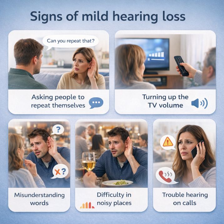 Sign of Hearing loss
