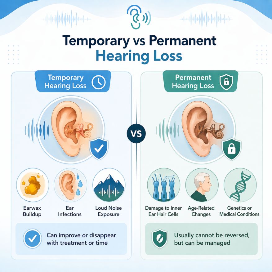 Temporary vs Permanent Hearing Loss