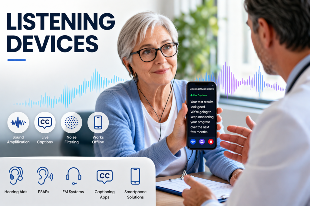 listening devices for hard of hearing